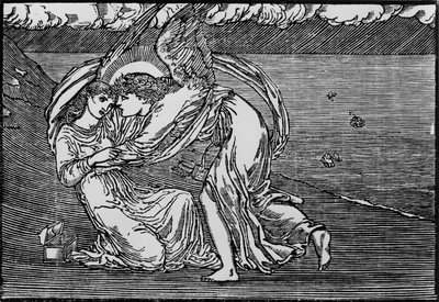 Cupid Reviving Her by Edward Coley (after) Burne Jones