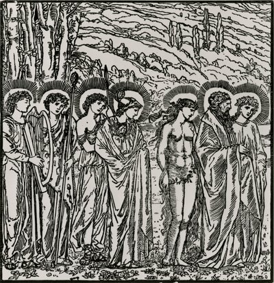 Entry among the Gods by Edward Coley (after) Burne Jones