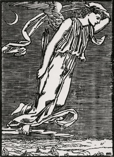 Psyche Expecting Cupid by Edward Coley (after) Burne Jones