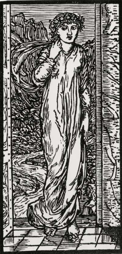 Psyche in the Garden by Edward Coley (after) Burne Jones