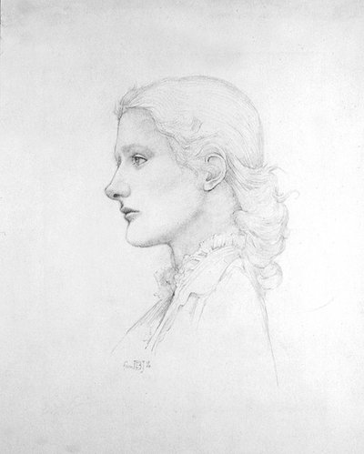Portrait of Lucy Merrill by Edward Coley Burne Jones