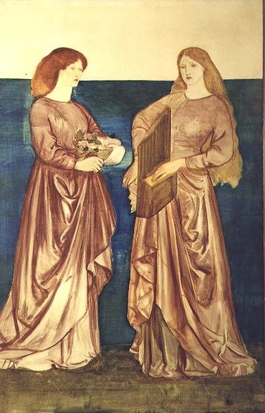 St. Dorothy and St. Cecilia by Edward Coley Burne Jones