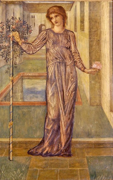 The Garland by Edward Coley Burne Jones