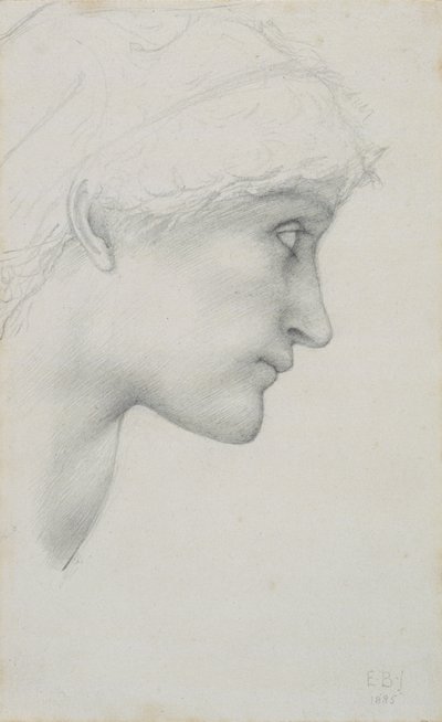 Head by Edward Coley Burne Jones