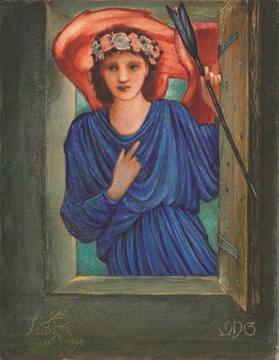 Love at the window by Edward Coley Burne Jones