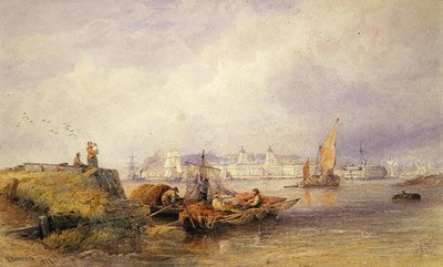 Greenwich Hospital on the Thames by Edward Duncan