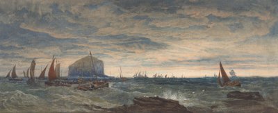 The Bass Rock at Dawn by Edward Duncan