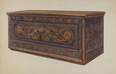 Painted Guilford Chest by Edward F. Engel