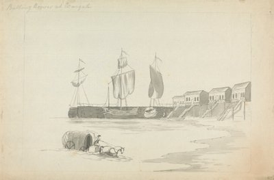 Bathing Houses at Margate by Edward Francis Burney