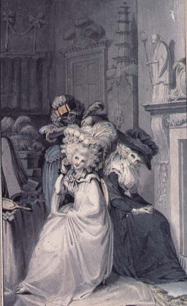 Lady at her toilet by Edward Francis Burney