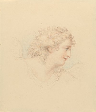 Profile Study of Female Head by Edward Francis Burney