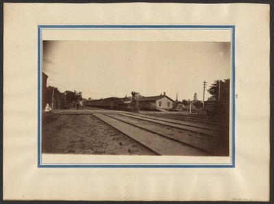 Railroad Station, Maple City by Edward H. Hart