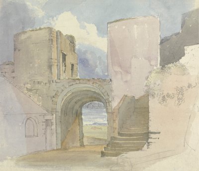 Gateway at Bamburgh Castle by Edward Hastings