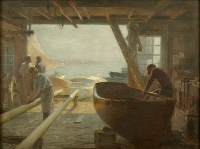 The Boat Builders by Edward Henry Potthast