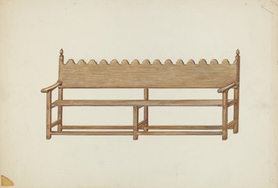 Mission Bench by Edward Jewett