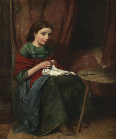 The Embroideress by Edward John Cobbett