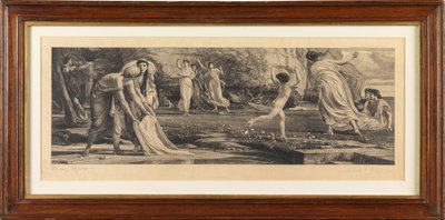 Nausicaa and Her Maids by Edward John Poynter