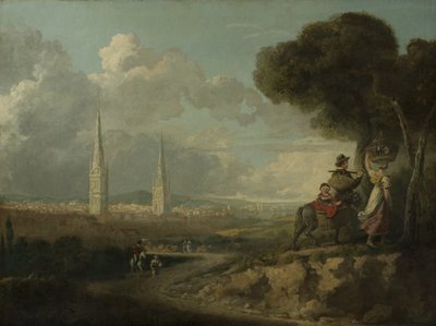 Coventry from Hillfields, c.1807 by Edward Junior Rudge