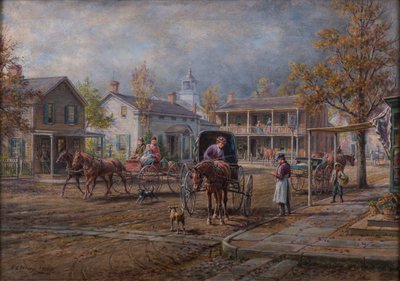 A Village Street by Edward Lamson Henry