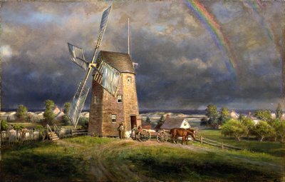 Old Hook Mill, Easthampton, ca. 1880 by Edward Lamson Henry