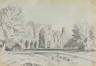 Calder Abbey, September 12, 1836 by Edward Lear