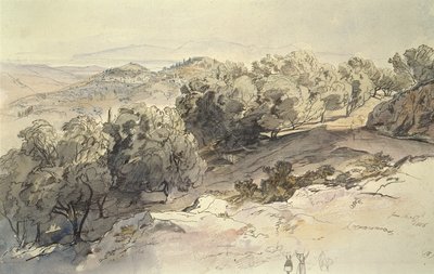 Choripiskopi, Greece by Edward Lear