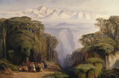 Kangchenjun from Darjeeling, India by Edward Lear