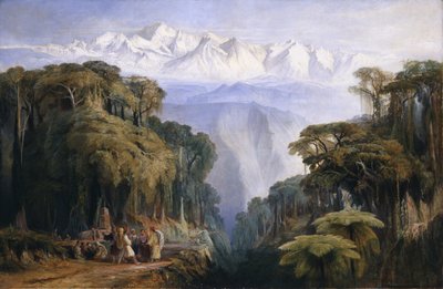 Kinchenjunga from Darjeeling by Edward Lear