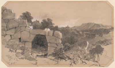Landscape Near Segni by Edward Lear