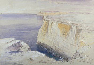 Malta, Near St. Angelo Hal Far by Edward Lear