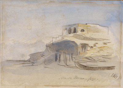 Massa Forno, Gozo, Malta by Edward Lear