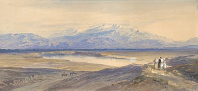 Mount Olympus from Larissa, Thessaly, Greece by Edward Lear
