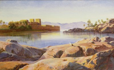 Philae on the Nile by Edward Lear