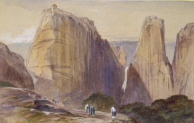 The Monastery of Meteora by Edward Lear