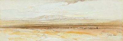 Two Views of Thebes by Edward Lear