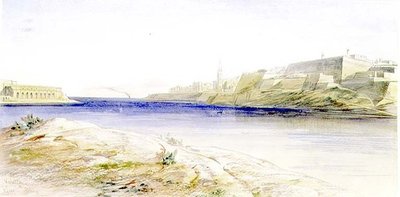 Valletta, Malta by Edward Lear