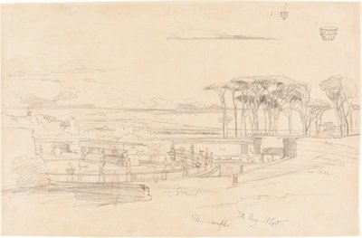 Villa Pamphili by Edward Lear