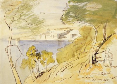Villefranche by Edward Lear