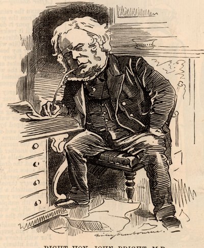 Cartoon of John Bright by Edward Linley Sambourne