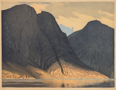 Mountain View with Water by Edward Louis Laurenson