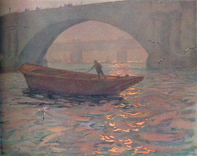 Waterloo Bridge, c1910 by Edward Louis Lawrenson