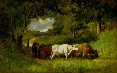 Driving Home the Cows by Edward Mitchell Bannister
