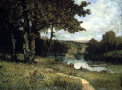 Trees Near a River by Edward Mitchell Bannister