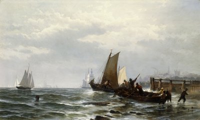 Newcastle on the Delaware by Edward Moran