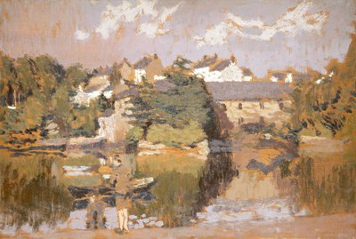 Buildings by a River, 1923-1943 by Edward Morland Lewis