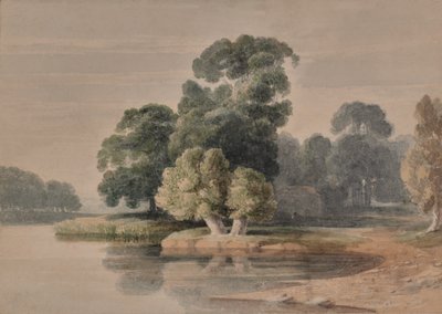 Landscape with River or Lake by Edward Pretty