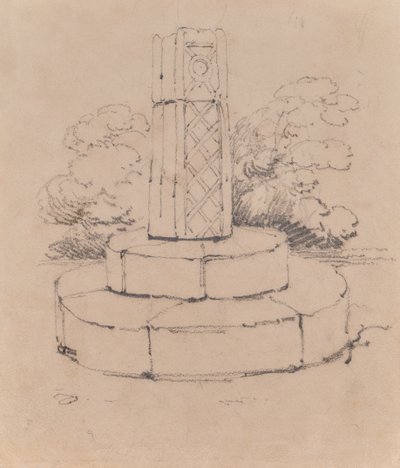 Monument sketch by Edward Pretty