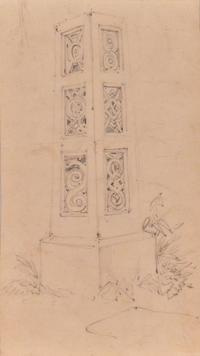 Monument sketch by Edward Pretty
