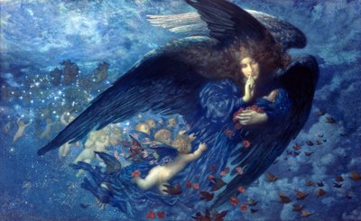 Night with Her Train of Stars by Edward Robert Hughes