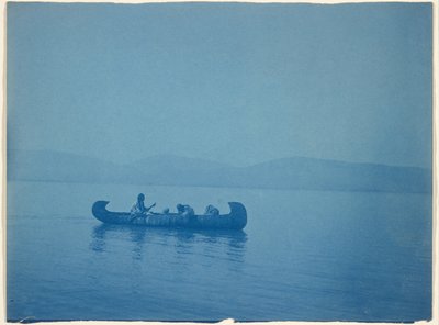 Crossing the Lake - Kutenai by Edward S. Curtis